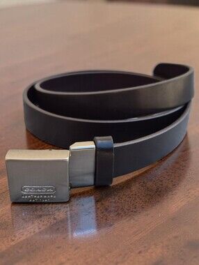 Coach Vintage Brown Leather Belt Size Small 34"